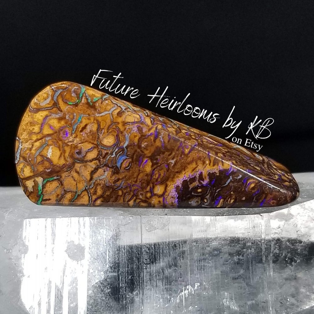 Australian Koroit Opal * boulder opal cab 35.47 x 16.04 x 10.80mm * LKO145L5